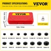 image:imageVEVOR Oil Filter Socket Set 30 Pcs Steel Black 3Jam Wrench14pcs