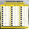 image:imageVEVOR Oil Filter Socket Set 30 Pcs Steel Black 3Jam Wrench30pcs