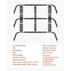 image:imageVEVOR Overland Truck Bed Rack 492679 in Width Adjustable Overland Bed Cargo Rack with Sidebar 900 lbs Static Capacity Heavy Duty Steel for MidSize Trucks Compatible with TacomaGladiator JTfor Bed Track