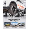 image:imageVEVOR Portable Car Lift 9000 lbs Capacity Heavy Duty Steel Truck Lift with 28 Max Height 120V Power Unit Wheels 4 Rubber Pads amp 4 Lifting Columns for Cars SUVs Trucks Home Garage or Shop Use5000LBSUpgrade Electric Pneumatic Pump