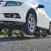 image:imageVEVOR Portable Car Lift 9000 lbs Capacity Heavy Duty Steel Truck Lift with 28 Max Height 120V Power Unit Wheels 4 Rubber Pads amp 4 Lifting Columns for Cars SUVs Trucks Home Garage or Shop Use7000LBSUpgrade Electrohydraulic