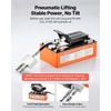 image:imageVEVOR Portable Car Lift 9000 lbs Capacity Heavy Duty Steel Truck Lift with 28 Max Height 120V Power Unit Wheels 4 Rubber Pads amp 4 Lifting Columns for Cars SUVs Trucks Home Garage or Shop Use5000LBSUpgrade Electric Pneumatic Pump
