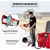 image:imageVEVOR Portable Diesel Tank 116 Gallon Capacity amp 10 GPM Flow Rate Diesel Fuel Tank with 12V Electric Transfer Pump and 131ft Rubber Hose PE Diesel Transfer Tank for Easy Fuel Transportation Red116 Gallon