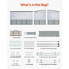 image:imageVEVOR RV Awning Sun Shade Room  Compatible with 1617 ft Awnings RV Awning Sun Shading Room with Door amp Ventilated Mesh Windows Sunproof amp Windproof ThreeSided Enclosure Tent for RV Camping16 Feet to 17 Feet