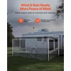 image:imageVEVOR RV Awning Sun Shade Room  Compatible with 1617 ft Awnings RV Awning Sun Shading Room with Door amp Ventilated Mesh Windows Sunproof amp Windproof ThreeSided Enclosure Tent for RV Camping16 Feet to 17 Feet