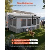 image:imageVEVOR RV Awning Sun Shade Room  Compatible with 1617 ft Awnings RV Awning Sun Shading Room with Door amp Ventilated Mesh Windows Sunproof amp Windproof ThreeSided Enclosure Tent for RV Camping18 Feet to 19 Feet