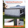 image:imageVEVOR RV Awning Sun Shade Room  Compatible with 1617 ft Awnings RV Awning Sun Shading Room with Door amp Ventilated Mesh Windows Sunproof amp Windproof ThreeSided Enclosure Tent for RV Camping18 Feet to 19 Feet