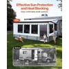 image:imageVEVOR RV Awning Sun Shade Room  Compatible with 1617 ft Awnings RV Awning Sun Shading Room with Door amp Ventilated Mesh Windows Sunproof amp Windproof ThreeSided Enclosure Tent for RV Camping18 Feet to 19 Feet