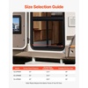 image:imageVEVOR RV Screen Door Protector Adjusts from 22 to 315 inch Adjustable Door Grille Easy to Install Reinforced Breathable Honeycomb Holes Iron Camper RV Entry Protector for Pet Protection Black20 x 225 in