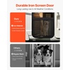 image:imageVEVOR RV Screen Door Protector Adjusts from 22 to 315 inch Adjustable Door Grille Easy to Install Reinforced Breathable Honeycomb Holes Iron Camper RV Entry Protector for Pet Protection Black315 x 20 x 042 in