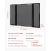 image:imageVEVOR RV Screen Door Protector Adjusts from 22 to 315 inch Adjustable Door Grille Easy to Install Reinforced Breathable Honeycomb Holes Iron Camper RV Entry Protector for Pet Protection Black315 x 20 x 042 in