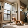 image:imageVEVOR RV Screen Door Protector Adjusts from 22 to 315 inch Adjustable Door Grille Easy to Install Reinforced Breathable Honeycomb Holes Iron Camper RV Entry Protector for Pet Protection Black20 x 245 in