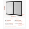 image:imageVEVOR RV Screen Door Protector Adjusts from 22 to 315 inch Adjustable Door Grille Easy to Install Reinforced Breathable Honeycomb Holes Iron Camper RV Entry Protector for Pet Protection Black20 x 265 in