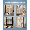 image:imageVEVOR RV Screen Door Protector Adjusts from 22 to 315 inch Adjustable Door Grille Easy to Install Reinforced Breathable Honeycomb Holes Iron Camper RV Entry Protector for Pet Protection Black24 x 26 in
