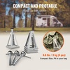 image:imageVEVOR RV Stabilizer Jacks 4 Pack Aluminum RV Leveling Jacks RV Stack Jacks for RV Travel Trailer Camper Single Screw Jack Support up to 6000 Lbs Adjustable from 11 inch to 17 inch