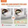 image:imageVEVOR RV Stabilizer Jacks 4 Pack Aluminum RV Leveling Jacks RV Stack Jacks for RV Travel Trailer Camper Single Screw Jack Support up to 6000 Lbs Adjustable from 11 inch to 17 inch