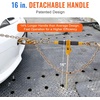image:imageVEVOR Ratchet Chain Binder 3812 12000 lbs G80 Hook Detachable Handle Heavy Duty Load Binder Tie Down Hauling Chain Binders for Flatbed Truck Trailer Black amp Yellow