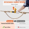 image:imageVEVOR Ratchet Chain Binder 51638 Heavy Duty Load Binders with G80 Hooks 7100 lbs Secure Load Limit Laborsaving Antiskid Handle Tie Down Hauling Chain Binders for Flatbed Truck Trailer 4 P51638