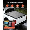 image:imageVEVOR Retractable Tonneau Cover 55 ft Hard Retractable Tonneau Cover with Builtin Drainage Pipe for 20092024 Ford F150 Crew Cab Customized Design with DoubleLock amp TSlot55ft