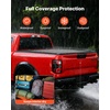 image:imageVEVOR Retractable Tonneau Cover 55 ft Hard Retractable Tonneau Cover with Builtin Drainage Pipe for 20092024 Ford F150 Crew Cab Customized Design with DoubleLock amp TSlot46 ft