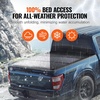 image:imageVEVOR Retractable Tonneau Cover 55 ft Hard Retractable Tonneau Cover with Builtin Drainage Pipe for 20092024 Ford F150 Crew Cab Customized Design with DoubleLock amp TSlot55 ft