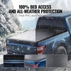 image:imageVEVOR Retractable Tonneau Cover 55 ft Hard Retractable Tonneau Cover with Builtin Drainage Pipe for 20092024 Ford F150 Crew Cab Customized Design with DoubleLock amp TSlot55 ft