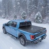 image:imageVEVOR Retractable Tonneau Cover 55 ft Hard Retractable Tonneau Cover with Builtin Drainage Pipe for 20092024 Ford F150 Crew Cab Customized Design with DoubleLock amp TSlot65 ft