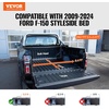 image:imageVEVOR Retractable Tonneau Cover 55 ft Hard Retractable Tonneau Cover with Builtin Drainage Pipe for 20092024 Ford F150 Crew Cab Customized Design with DoubleLock amp TSlot55 ft
