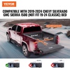 image:imageVEVOR Retractable Tonneau Cover 58 ft Hard Tonneau Cover with Builtin Drainage Pipe for 20212024 ChevyGMC SilveradoSierra 1500 Crew Cab Customized Design with DoubleLock amp TSlot70in58ft