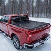 image:imageVEVOR Retractable Tonneau Cover 58 ft Hard Tonneau Cover with Builtin Drainage Pipe for 20212024 ChevyGMC SilveradoSierra 1500 Crew Cab Customized Design with DoubleLock amp TSlot58ft