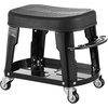 image:imageVEVOR Rolling Shop Stool with Wheels 197256 Adjustable Height 360 Swivel 330 lbs Capacity Garage Work Mechanic Stool with Backrest Tool Tray Storage Padded Seat Shop Chair BlackYellowBlack