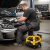 image:imageVEVOR Rolling Shop Stool with Wheels 197256 Adjustable Height 360 Swivel 330 lbs Capacity Garage Work Mechanic Stool with Backrest Tool Tray Storage Padded Seat Shop Chair BlackYellowYellow