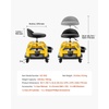 image:imageVEVOR Rolling Shop Stool with Wheels 197256 Adjustable Height 360 Swivel 330 lbs Capacity Garage Work Mechanic Stool with Backrest Tool Tray Storage Padded Seat Shop Chair BlackYellowYellow