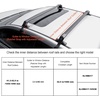 image:imageVEVOR Roof Rack Cross Bars Aluminum Roof Rack Crossbars Fit Roof Without Side Rail 155 lbs Load Capacity Adjustable Bare Roof Crossbars with Locks for SUVs Sedans and Vans