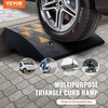image:imageVEVOR Rubber Curb Ramp 6 Rise Height Sidewalk Threshold Ramp 146 Width 193 Length Driveway Ramp 33069 lbs Load Capacity for Curb for Forklifts Trucks Buses Cars Wheelchairs Bike6 H x 193 L