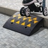 image:imageVEVOR Rubber Curb Ramp 6 Rise Height Sidewalk Threshold Ramp 146 Width 193 Length Driveway Ramp 33069 lbs Load Capacity for Curb for Forklifts Trucks Buses Cars Wheelchairs Bike6 H x 193 L