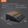 image:imageVEVOR Rubber Curb Ramp 6 Rise Height Sidewalk Threshold Ramp 146 Width 193 Length Driveway Ramp 33069 lbs Load Capacity for Curb for Forklifts Trucks Buses Cars Wheelchairs Bike6 H x 193 L