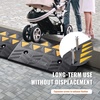 image:imageVEVOR Rubber Curb Ramp 6 Rise Height Sidewalk Threshold Ramp 146 Width 193 Length Driveway Ramp 33069 lbs Load Capacity for Curb for Forklifts Trucks Buses Cars Wheelchairs Bike4 H