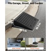 image:imageVEVOR Rubber Curb Ramps 2 Pack 7 Rise Height 193 L x 193 W Driveway Ramps with Drainage Tank 7000 lbs Load Capacity Suitable for Wheelchairs Strollers Motorcycles Cars Lawn Mowers7 Rise