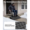 image:imageVEVOR Rubber Curb Ramps 2 Pack 7 Rise Height 193 L x 193 W Driveway Ramps with Drainage Tank 7000 lbs Load Capacity Suitable for Wheelchairs Strollers Motorcycles Cars Lawn Mowers7 Rise