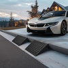image:imageVEVOR Rubber Curb Ramps 2 Pack 7 Rise Height 193 L x 193 W Driveway Ramps with Drainage Tank 7000 lbs Load Capacity Suitable for Wheelchairs Strollers Motorcycles Cars Lawn Mowers7 Rise