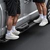 image:imageVEVOR Running Boards Compatible with 20182025 Jeep Wrangler JL 4 Door 6 Inches Side Steps Black Carbon Steel Nerf Bars 550 lbs Load Capacity Wide NonSlip Hollow Surface with Rustproof Coating0523 Tacoma Double Cab