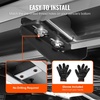 image:imageVEVOR Running Boards Compatible with 20182025 Jeep Wrangler JL 4 Door 6 Inches Side Steps Black Carbon Steel Nerf Bars 550 lbs Load Capacity Wide NonSlip Hollow Surface with Rustproof Coating0918 Ram1500 Crew Cab