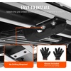 image:imageVEVOR Running Boards Compatible with 20182025 Jeep Wrangler JL 4 Door 6 Inches Side Steps Black Carbon Steel Nerf Bars 550 lbs Load Capacity Wide NonSlip Hollow Surface with Rustproof Coating0718 Silverado 1500 Crew Cab
