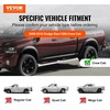 image:imageVEVOR Running Boards Compatible with 20182025 Jeep Wrangler JL 4 Door 6 Inches Side Steps Black Carbon Steel Nerf Bars 550 lbs Load Capacity Wide NonSlip Hollow Surface with Rustproof Coating0918 Ram1500 Crew Cab