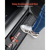 image:imageVEVOR Running Boards Compatible with 20182025 Jeep Wrangler JL 4 Door 6 Inches Side Steps Black Carbon Steel Nerf Bars 550 lbs Load Capacity Wide NonSlip Hollow Surface with Rustproof Coating1525 F150 SuperCrew Cab