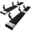 image:imageVEVOR Running Boards Compatible with 20182025 Jeep Wrangler JL 4 Door 6 Inches Side Steps Black Carbon Steel Nerf Bars 550 lbs Load Capacity Wide NonSlip Hollow Surface with Rustproof Coating0918 Ram1500 Crew Cab