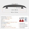image:imageVEVOR Single Deck GT Wing Car Spoiler Adjustable Universal 534 inch Lightweight Aluminum Car Rear Spoiler WingRacing Spoiler BGWJDM DriftABS