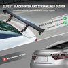 image:imageVEVOR Single Deck GT Wing Car Spoiler Adjustable Universal 534 inch Lightweight Aluminum Car Rear Spoiler WingRacing Spoiler BGWJDM DriftLong bracket Flanks without holes