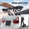 image:imageVEVOR Single Deck GT Wing Car Spoiler Adjustable Universal 534 inch Lightweight Aluminum Car Rear Spoiler WingRacing Spoiler BGWJDM DriftLong bracket Flanks without holes